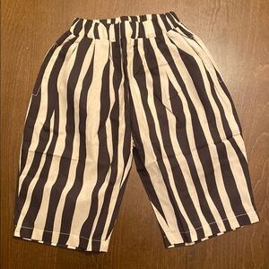 Striped Ankle-Length Pants